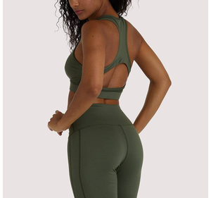 Soutien-gorge de sport dos nageur 2026 pour femme avec coussinets amovibles, couvrance intégrale, hauts d'entraînement actifs, décolleté en U, vêtements de yoga personnalisés en polyester - Product Image 6