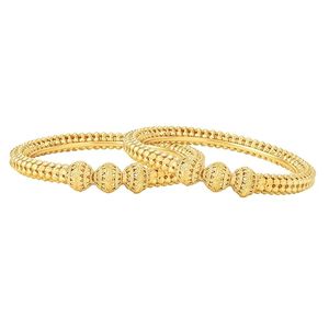 Conjunto de Brazaletes Clásicos con Diseño de Bola Chapados en Oro de 24K, Joyería de Boda para Mujer, Brazaletes de Moda - Product Image 2