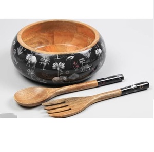 Frutero Redondo de Madera de Mango Ecológico para Aperitivos, Frutos Secos, Dulces y Salsas - Product Image 5