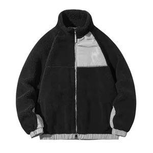 Reinforced Stitched windproof fur <b>jacket</b> winter <b>warm</b> fleece coat fuzzy plush thermal outerwear zip up heavy cozy <b>jacket</b> - Product Image 1