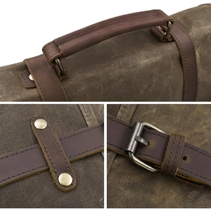Modern Genuine Leather Laptop And Crossbody Work Bag With Secure Compartments Adjustable Strap For Office And Travel - Product Image 6