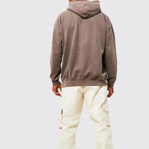 Punchin Sports Oversized Casual Sudadera con capucha en blanco Logotipo personalizado Jersey de media cremallera con estampado grueso Sudadera con capucha estampada de invierno al por mayor - Product Image 4