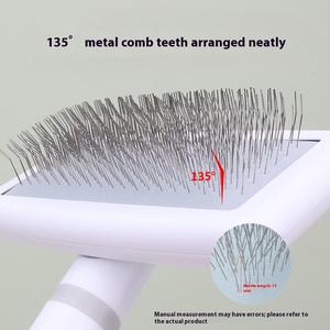 Mascota Perros Gato Self Groomer Pet Deshedding Dog Grooming Slicker Brush para cepillo de pelo corto para perros - Product Image 4