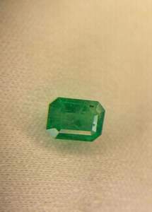 Émeraude naturelle non montée, taille octogonale. Magnifique émeraude pour bijoux. - Product Image 2