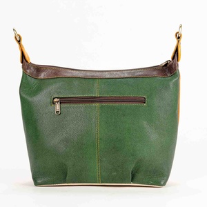 New Arrival Women's <b>Unique</b> Animal Print Stylish Multi-Color Recycled Leather Handbag Zip Genuine Leather Western Style Shoulder - Product Image 3