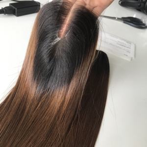 Paquetes de cabello humano virgen vietnamita crudo ondulado Natural de Color marrón hueso recto sin procesar para trama Genius con cierre de encaje - Product Image 1