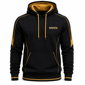 Sweat-shirt à capuche épais pour homme, 100 % coton, 500 g/m², vierge, personnalisable avec logo imprimé, épaules tombantes, effet flocage - Product Image 2