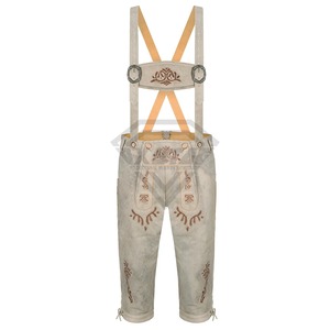 Lederhosen para Hombre, Estilo Nuevo, Más Vendidos, Tradicionales Bávaros Alemanes, Ecológicos, Bordados, con Patrón Sólido, Premium, Cortos - Product Image 1