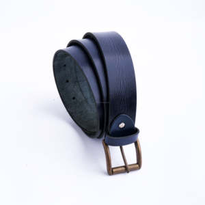 Ceinture Classique de Luxe en Cuir Pleine Fleur Noir et Marron pour Homme, en Cuir de Vachette Véritable, Boucle à Ardillon, Largeur 35mm, Étanche - Product Image 1