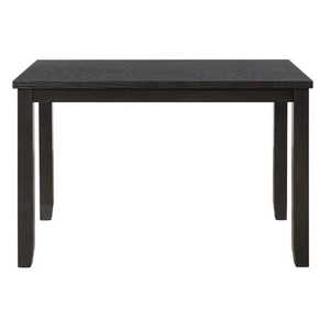 Modern Luxury Solid Wood Dining Table Set Square Compact Table with Slat Back Cushioned <b>Chairs</b> <b>Small</b> Space Contemporary Design - Product Image 5
