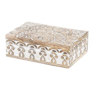 Classic Wooden Engraving Multi Use Storage <b>Box</b> With Hinged Lid For Jewelry <b>Keepsake</b> Vanity Organizer For Homedecor Wedding Gift - Product Image 1