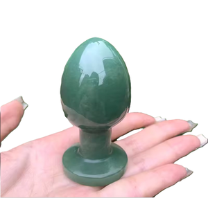 High quality Dark green aventurine Vaginal Egg Healing Crystal Yoni Egg Women Kegel Exercise Natural Gemstone Crystal Wholesale - Product Image 5
