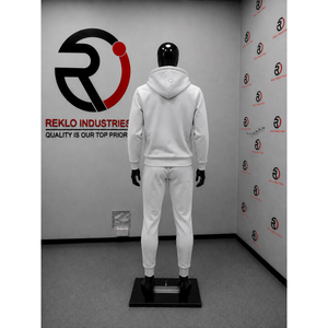 Conjunto Deportivo Plateado con Sudadera y Pantalones Jogger Personalizados, Ropa Deportiva Informal de Felpa para Gimnasio y Entrenamiento, Venta al Por Mayor - Product Image 4