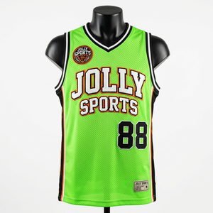 Camiseta deportiva sin mangas estilo streetwear, de malla transpirable, para baloncesto, color verde, de algodón, para hombre, corte holgado, estampada. - Product Image 1