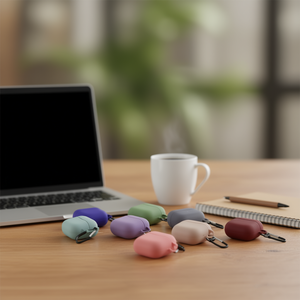 Funda de silicona Pods 3 con clip de mosquetón para Airpods Pro 2.ª generación, funda protectora disponible en varios colores - Product Image 2