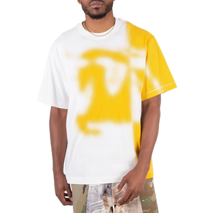 Unisex <b>T</b>-Shirt Silk Screen Printed 100% Cotton Nonwoven 220 Grams Front And <b>Back</b> Dye Print - Product Image 3