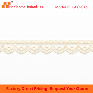 Vente en gros de dentelle guipure GPO crème de 10 mm, 20 mètres par emballage, pour robes de bébé, bordure de coussin, scrapbooking, artisanat, couture, décoration, en vrac - Product Image 5