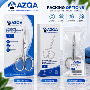 Tijeras Profesionales para Cutículas de Acero Inoxidable con Punta de Flecha, Hojas Curvas Afiladas y Acabado Satinado para el Cuidado Preciso de las Uñas - Product Image 6