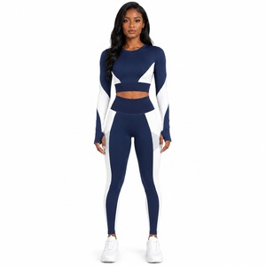 Premium Women's Yoga Set Seamless Fitness Outfit High Waist Leggings Sports Bra Custom Activewear Manufacturer OEM - Product Image 6