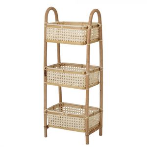 Estantería de Ratán Hecha a Mano, Diseño Único de Tejido Hexagonal, Estante de Almacenamiento Ligero y Ecológico para la Organización del Hogar - Product Image 2
