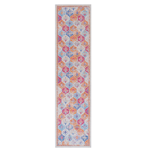 MAVAL Cream <b>Washable</b> <b>Runner</b> Rug 2' 6" X 10' for Home Decor - Product Image 2