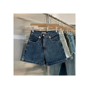 Trendy Women Skinny High Waist Straight Denim Shorts Classic Blue Comfortable Summer Fashion Essential Bangladesh - Product Image 1
