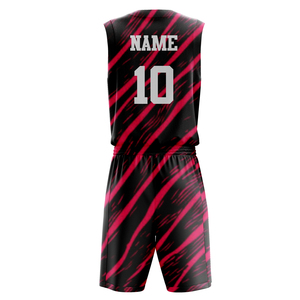 Ensemble d'uniformes de basketball personnalisés pour femmes et hommes, vêtements de sport de basketball vierges, maillot de basketball réversible par sublimation - Product Image 6