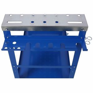 1200lbs Load Capacity Steel Welding Workbench Table 36"x18" Portable Work Bench Lockable Braking Welding Table Tool Storage - Product Image 4