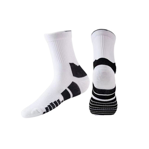 Chaussettes de basket-ball personnalisées en Spandex/Polyester pour l'automne, vente en gros, chaussettes de course professionnelles à séchage rapide, hauteur genou, pour adultes - Product Image 2