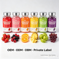 Gummies de créatine monohydrate OEM ODM, ingrédients de qualité supérieure, absorption élevée, végétaliennes, à croquer, 60 unités, complément alimentaire, marque privée