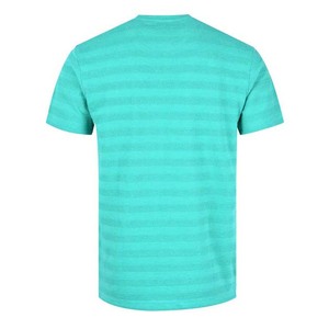 T-shirts pour hommes à rayures, logo personnalisé OEM, nouveau style tendance, style streetwear, grande taille, coton, manches courtes - Product Image 4