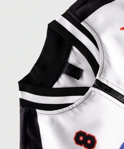 Men's Embroidered Varsity <b>Leather</b> <b>Jacket</b> Baseball Style Wool Body OEM ODM Wholesale Sample Service Available - Product Image 4