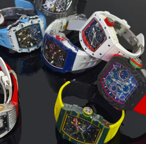 RM AMG High-Quality Hip-Hop Style Carbon Fiber Case <b>Skeleton</b> Tourbillon Sports Dive <b>Watch</b> with Power Reserve and <b>Automatic</b> <b>Watch</b> - Product Image 1