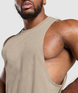 Débardeurs de sport respirants en coton pour hommes, sans manches, pour l'entraînement, débardeurs musclés, t-shirts sans manches d'été - Product Image 6