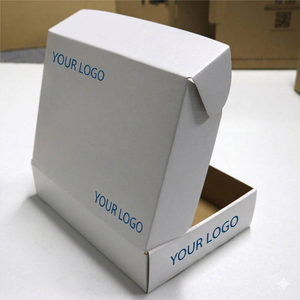 Recycled 1mm Corrugated <b>Board</b> Paper Boxes with Stamping Premium Eco Cardboard Gift Shipping Packaging Elegant Sustainable Box - Product Image 5