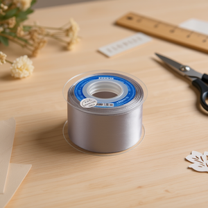 Ruban en satin 5,0 cm 25Y Gris D-05 - Product Image 2