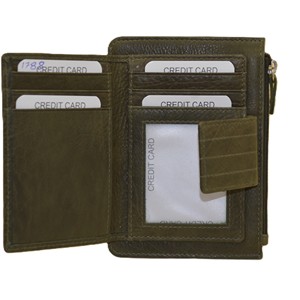 Genuine Leather Open <b>Long</b> Unisex Minimalist Durable Daily Use <b>Wallet</b> Polyester Lining RFID Vintage - Product Image 4