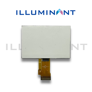 Pantalla LCD monocromática FPC SPI de 2,48 pulgadas, 128x64, tipo gráfico FSTN, transflectiva positiva COG, blanca, 200 nits, retroiluminación, 6 O'clock. - Product Image 4