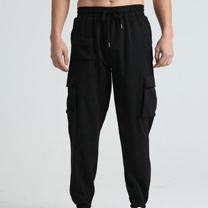 Men's Brown <b>Cargo</b> Jogger Pants Elastic Waist Drawstring Closure Multiple Pockets Casual <b>Stretch</b> Breathable Autumn Wear - Product Image 5