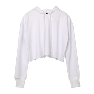 Crop top sexy de haute qualité au design original, sweat-shirt personnalisé pour femmes, sweats à capuche et sweat-shirts courts pour femmes - Product Image 1