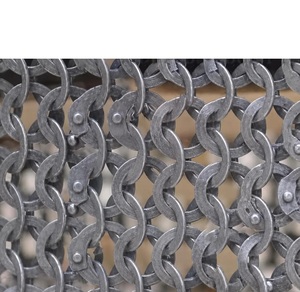 Steel Chainmail Armour <b>Full</b> <b>Body</b> <b>Suit</b> With Belt And Sword Antique Style Welded Design Round Shape Fashion Clothing - Product Image 3