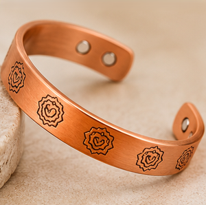 Antique Creations Premium Textured Sacred Mandala Open Cuff Copper Therapy Bracelet Handmade Fashionable Jewelry Exquisite - Product Image 5