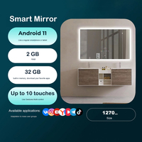 Espejo Inteligente Vercon para Baño, Espejo Android con Retroiluminación, Pantalla de 10.1 Pulgadas, 1200*700 mm, Centro de Aplicaciones, YouTube, Wifi, Bluetooth, Seguimiento de Salud