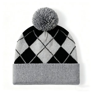 Wholesale Super Quality Wool Blend Custom Printed Logo Winter <b>Beanie</b> Hat Breathable Waterproof Warm Knitted <b>Skull</b> Caps Daily - Product Image 6