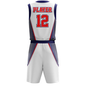 Diseña Tu Propio Conjunto de Uniforme de Baloncesto Personalizado, Transpirable, Estampado, Último Estilo, Alta Calidad - Product Image 3