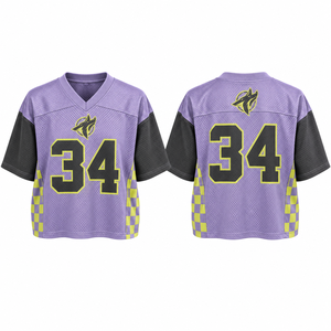 Team Boxy American Football Jersey ODM Easy Care Contrast Trim Soft Fabric <b>Club</b> Clothing Design Customization Embroidery Textile - Product Image 6