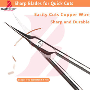 Ciseaux à cuticules légers et durables en acier inoxydable, pour manucure et pédicure professionnelle, outil de beauté de précision pour le soin des ongles - Product Image 2