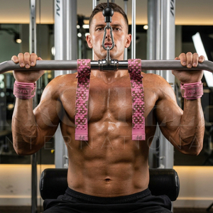 Sangles de levage rembourrées personnalisées pour la musculation, le soulevé de terre, le soutien des poignets, l'entraînement intensif et la préparation physique - Product Image 3