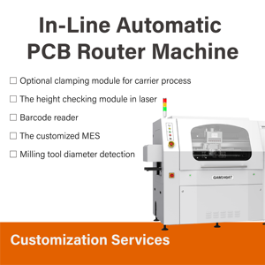 Machine de découpe automatique de circuits imprimés GAM340AT pour la production en ligne SMT, état neuf, composants principaux : moteur, PLC, garantie 1 an - Product Image 3