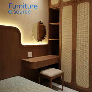 Coiffeuse compacte-Style antique extensible avec lumières et armoire de rangement-Parfait pour les petits espaces - Product Image 3